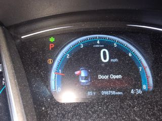 2016 Honda Civic EX - Interior Dashboard With Vehicle Running Image